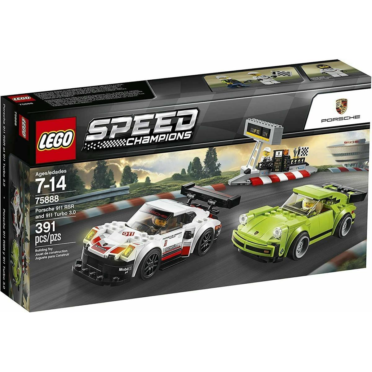 Official Lego Speed Champions: Porsche 911 Rsr and 911 Turbo 3.0 Set 75888