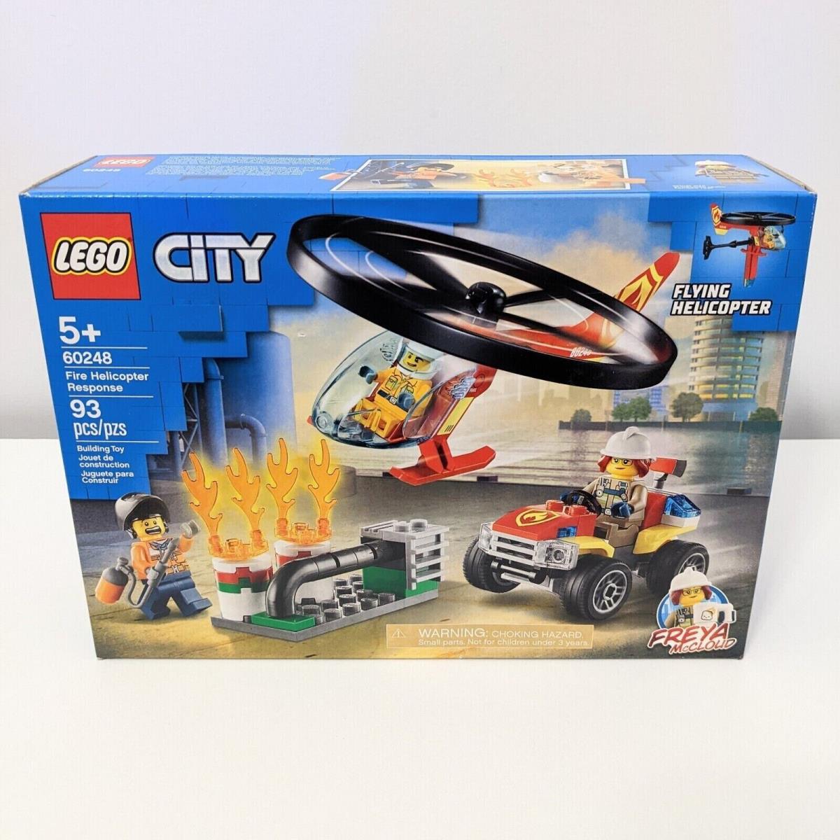 Lego City Fire Helicopter Response 60248 Building Kit Toy Retired Set