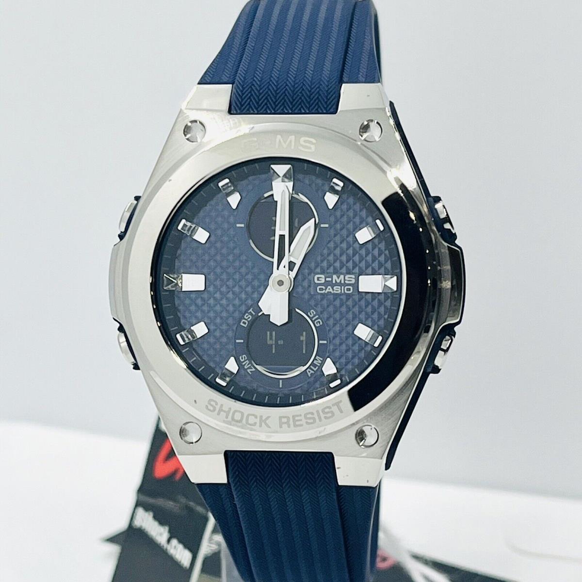 Casio Women s Baby-g Digital/analog MSG-C100-2A Silver/blue 36mm Watch