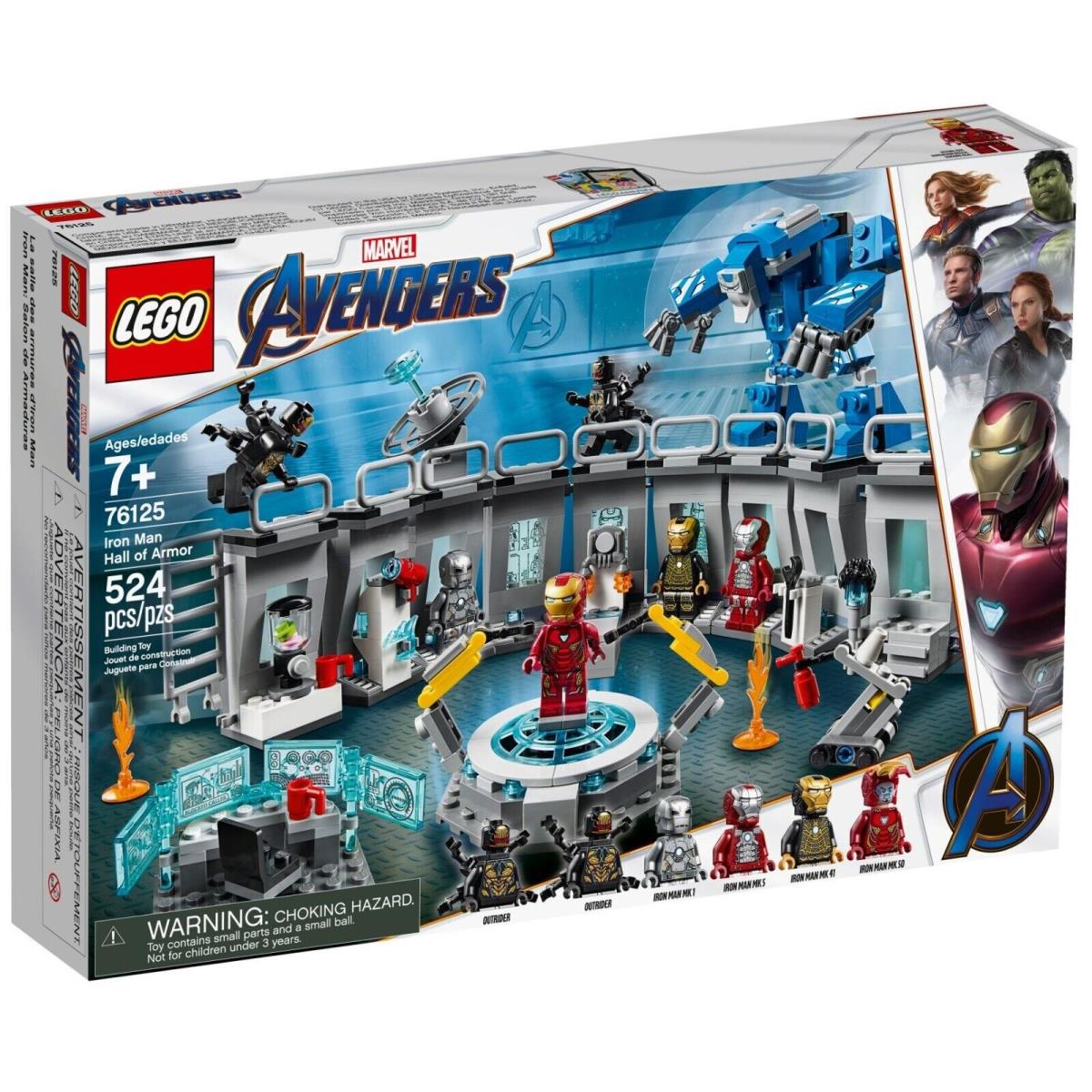Lego 76125 Iron Man Hall OF Armour Avengers Endgame Retired Box