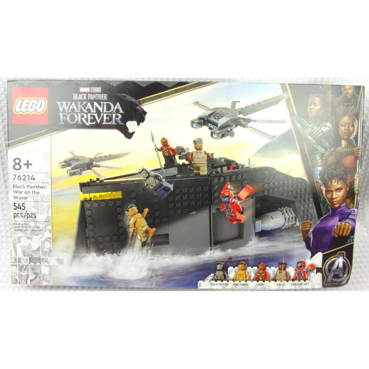 Lego Marvel Wakanda Forever 76214 Black Panther: War on The Water Dmg Box