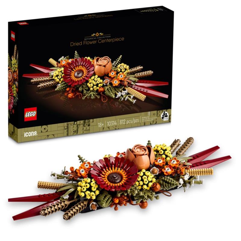 Lego Botanical Collection Icons Dried Flower Centerpiece 10314 Building Set