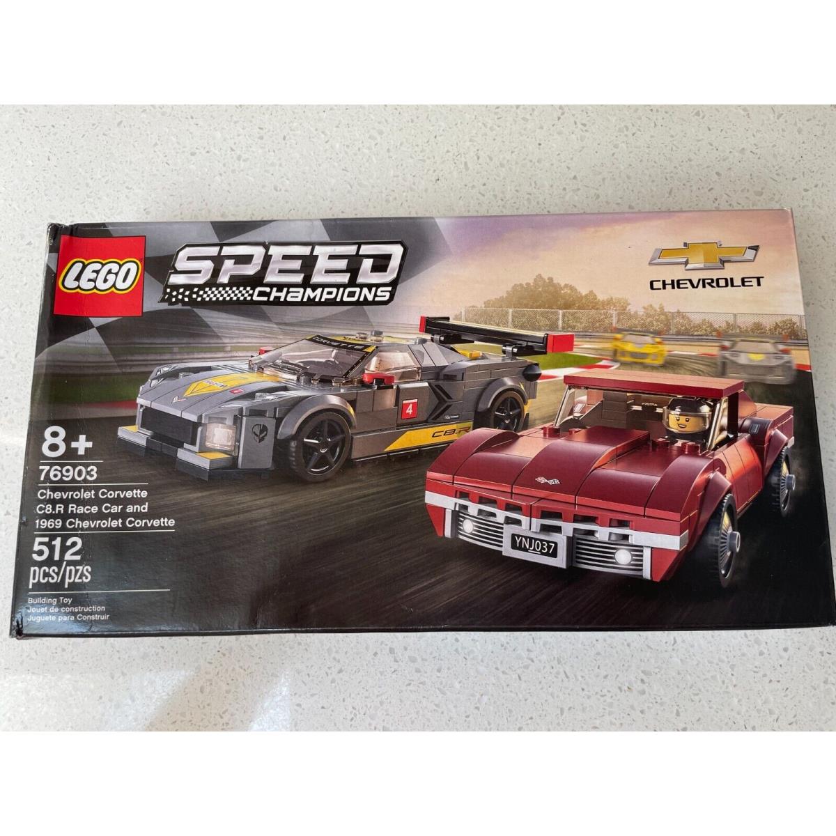 Lego Misprint 76903 Speed Champions C8R Race Car/1969 Chevy Corvette S/b 1968