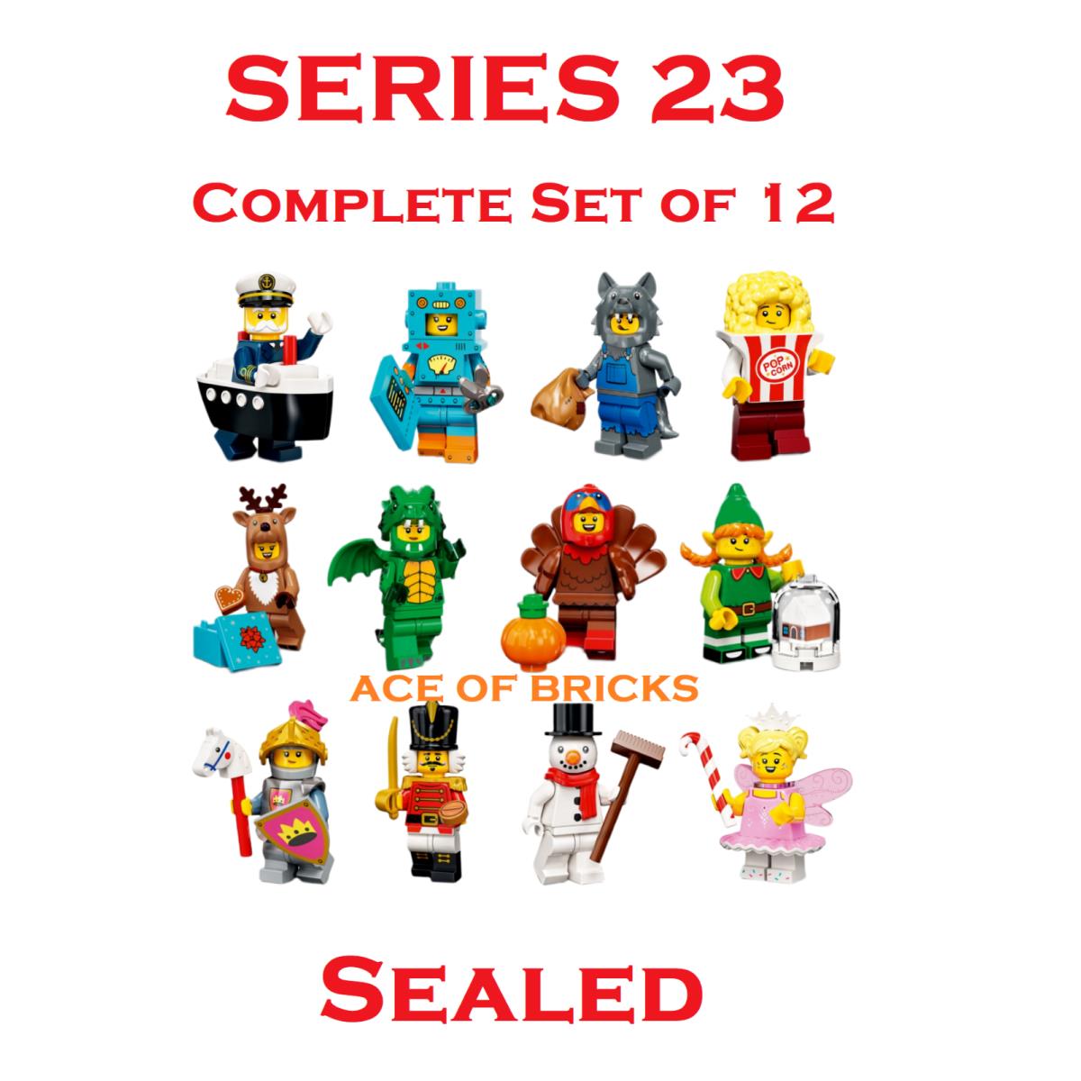 Lego Series 23 Collectible Minifigures 71034 - Complete Set of 12 IN Stock