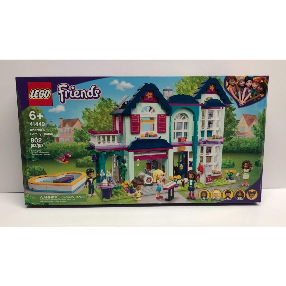 Lego 41449 Friends Andrea`s Family House 802 Pcs