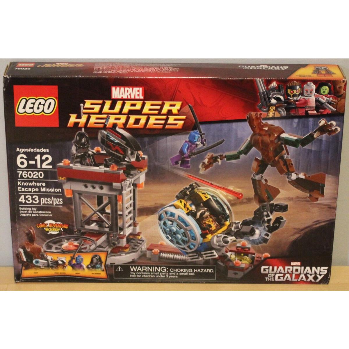 Damaged/sealed Lego Marvel Guardians Of The Galaxy Knowhere Escape Mission 76020