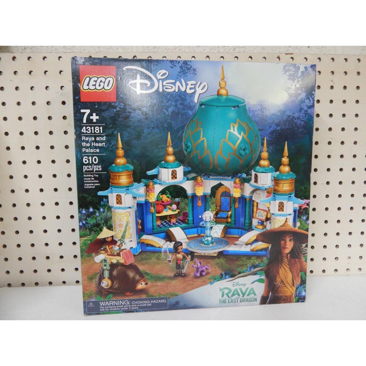 Lego 43181: 610 Pieces Raya and The Last Dragon: The Heart Palace-new