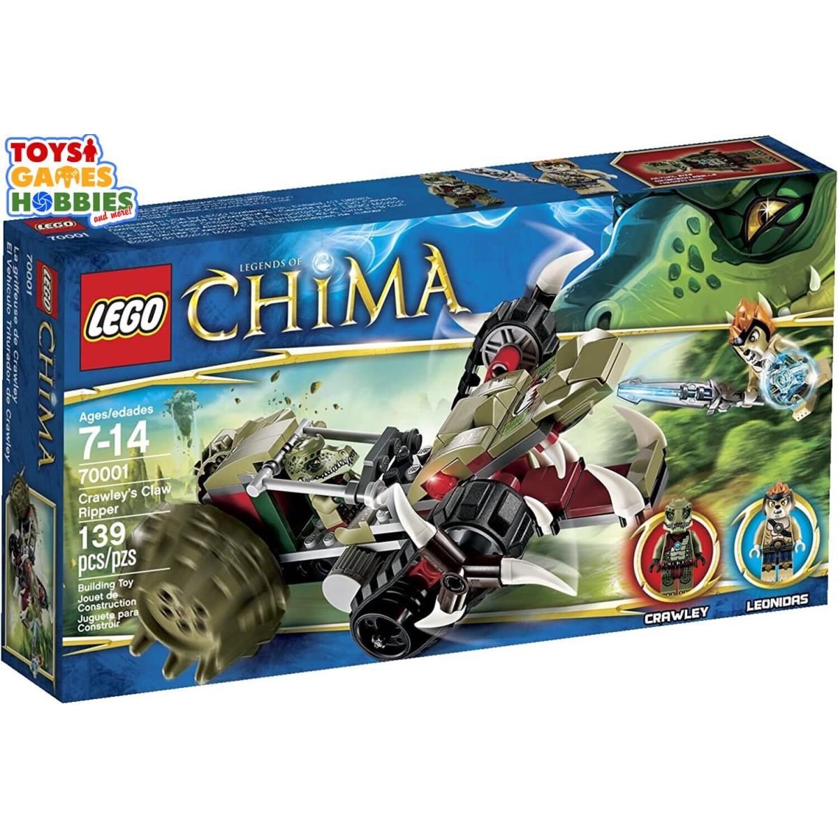 Lego Chima Crawley`s Claw Ripper 70001 Leonidas Lion Crocodile