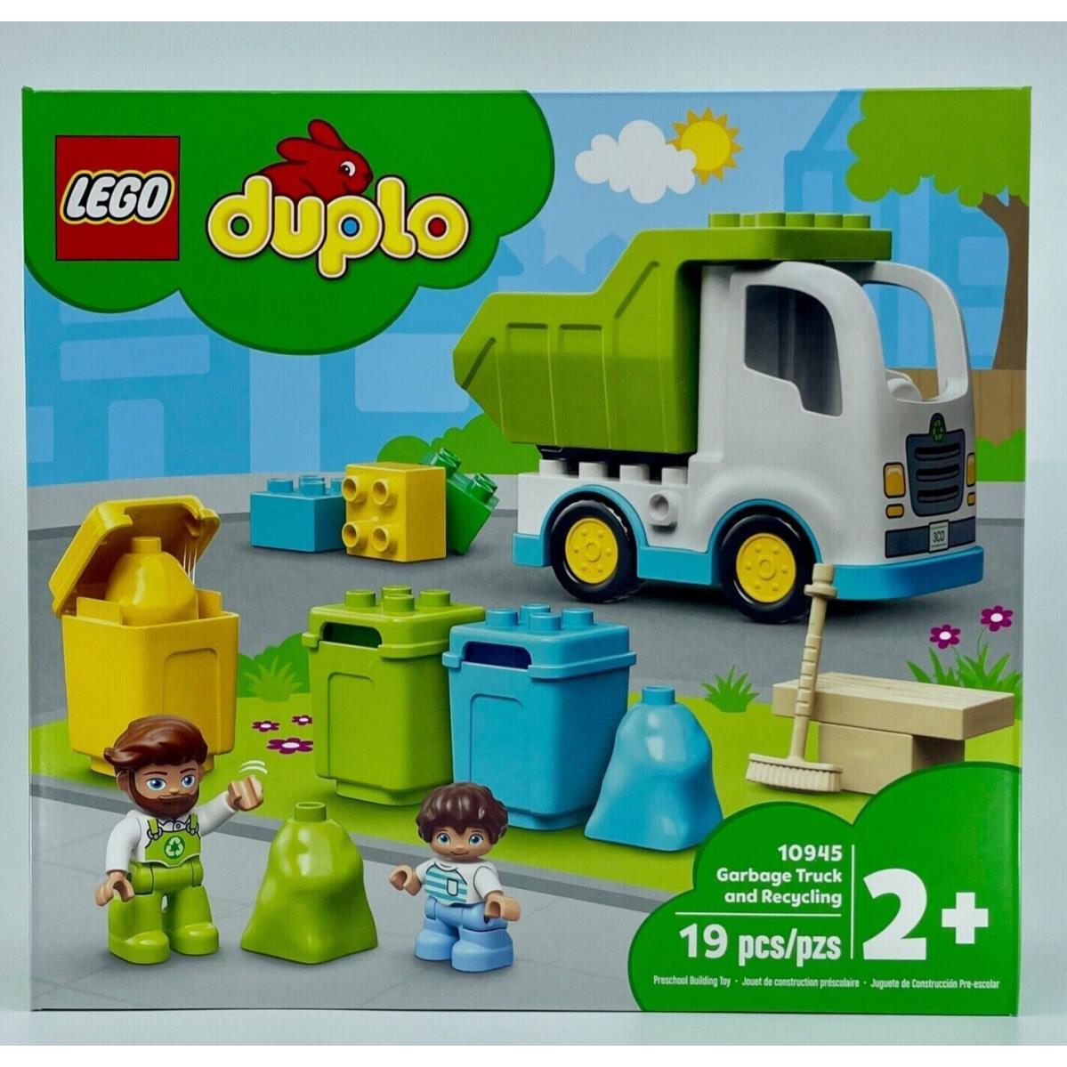 Lego Duplo: Garbage Truck and Recycling 10945 Retired Set 10pcs Building Kit