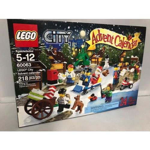 Lego - City Advent Calendar 218 Pcs. 24 Gifts 60063