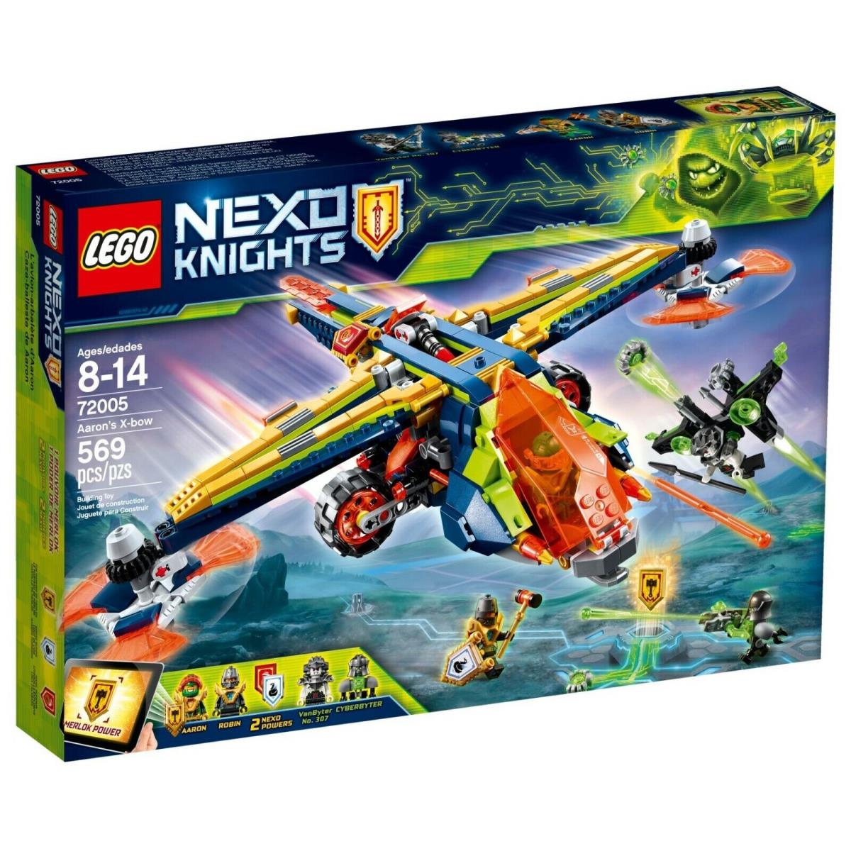 Lego 72005 Aarons X-bow Plane Nexo Knights Retired Mint