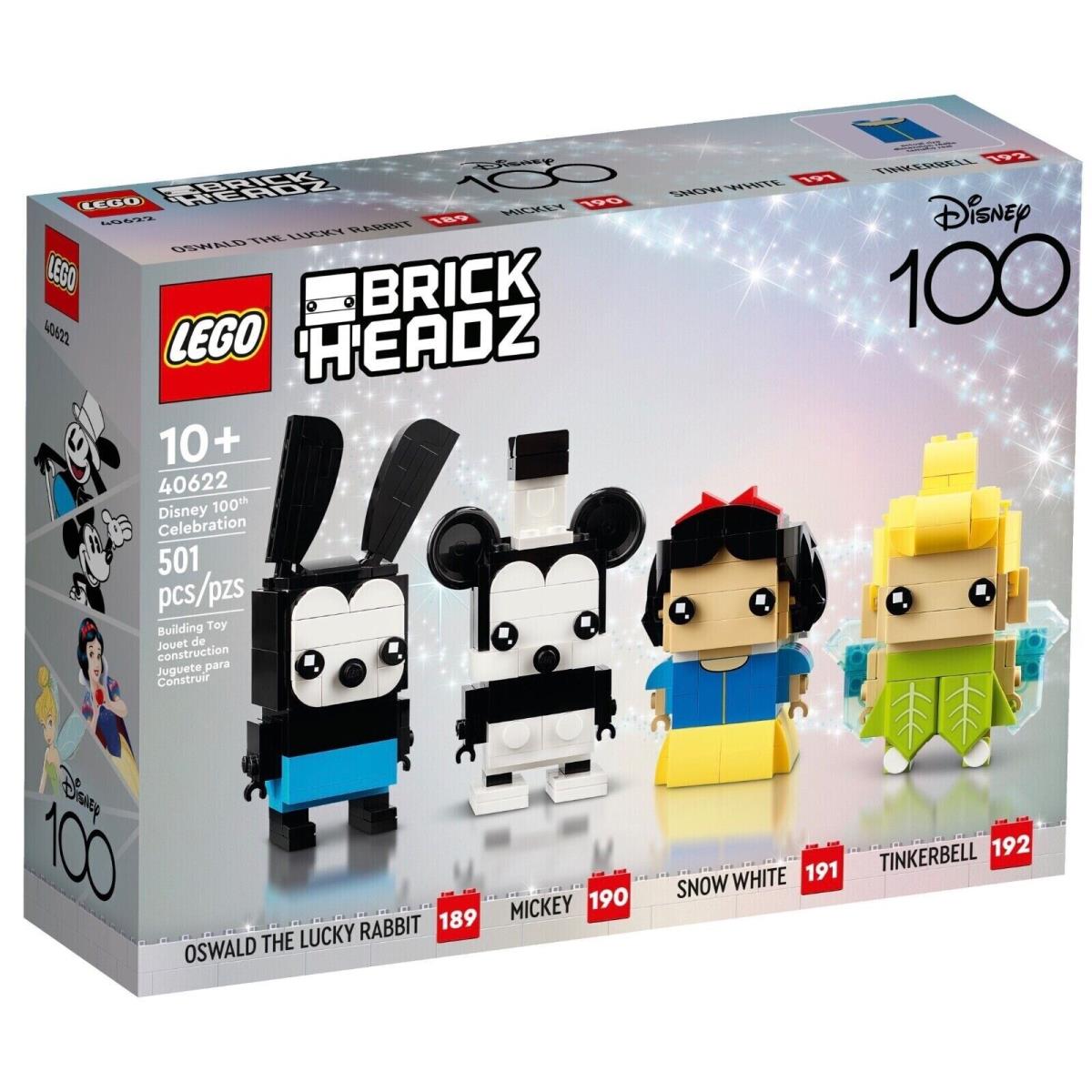Lego Brickheadz Disney 100th Celebration 40622 501 Pcs Building Kit Toy Set