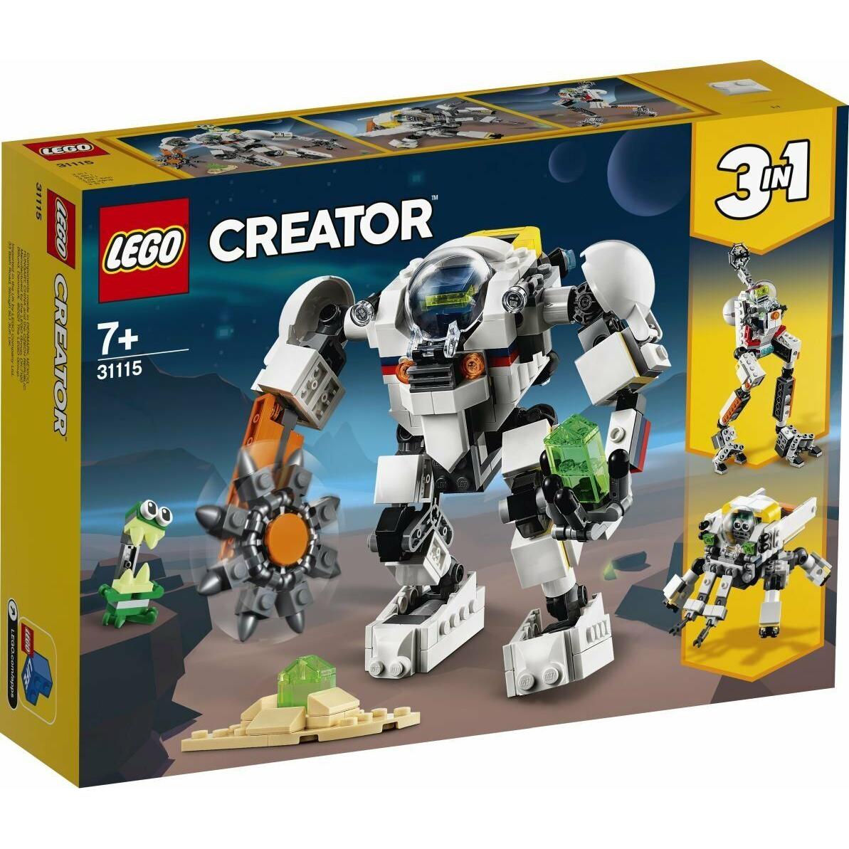 Lego Creator 3in1 Space Mining Mech 31115 Building Set Collectible Toy 327pcs