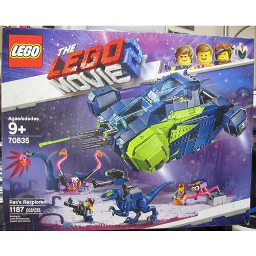 Lego Movie 2 Rex`s Rexplorer 1187 Pieces 70835