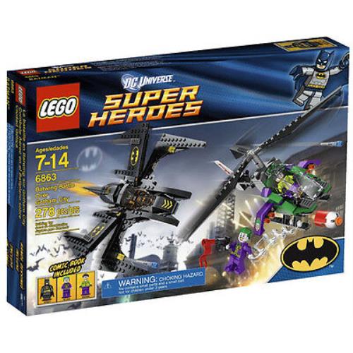 Lego Super Heroes Set 6863 DC Batman Joker Battle Complete Minifigs