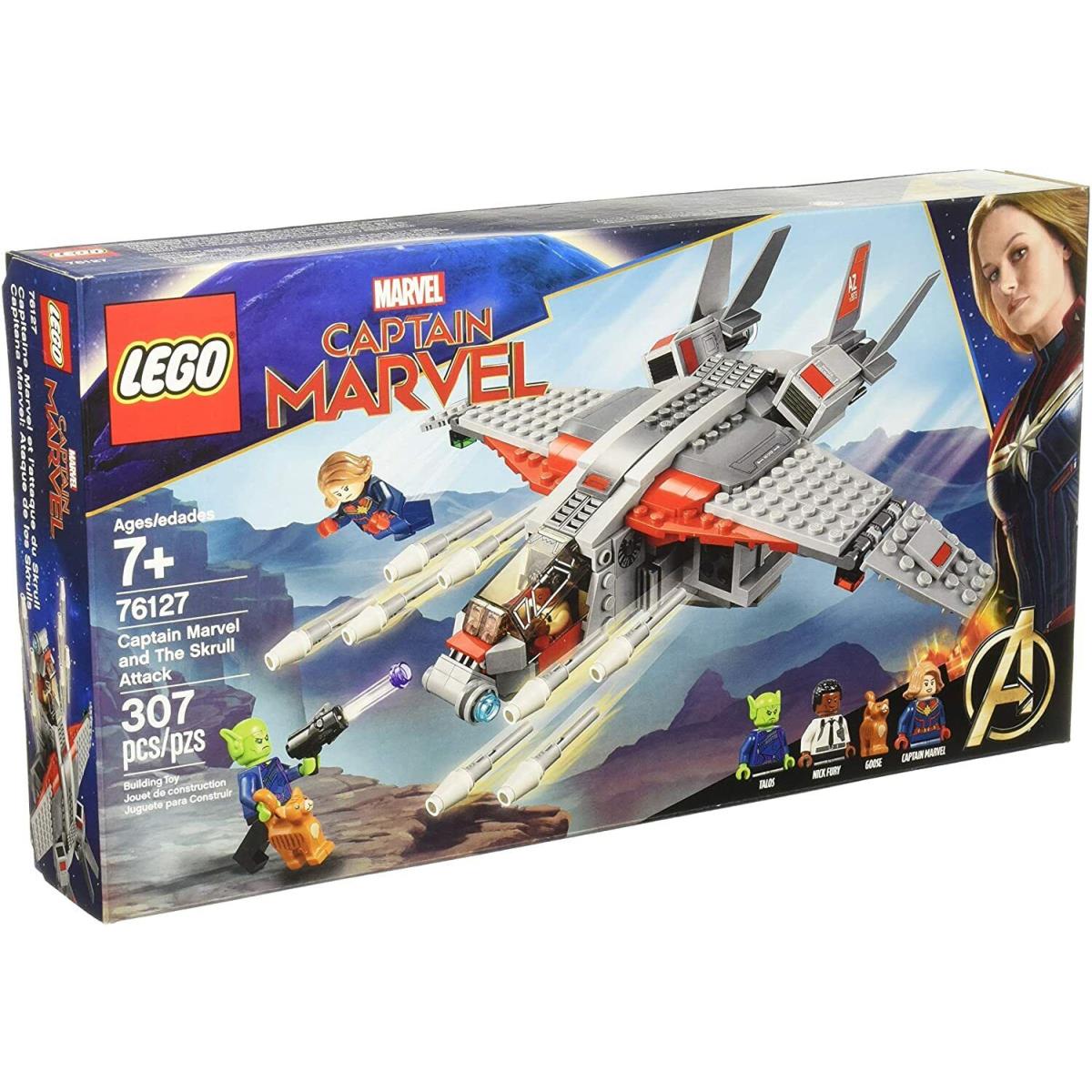 Lego 76127 Captain Marvel and The Skrull Attack Building Toy Set