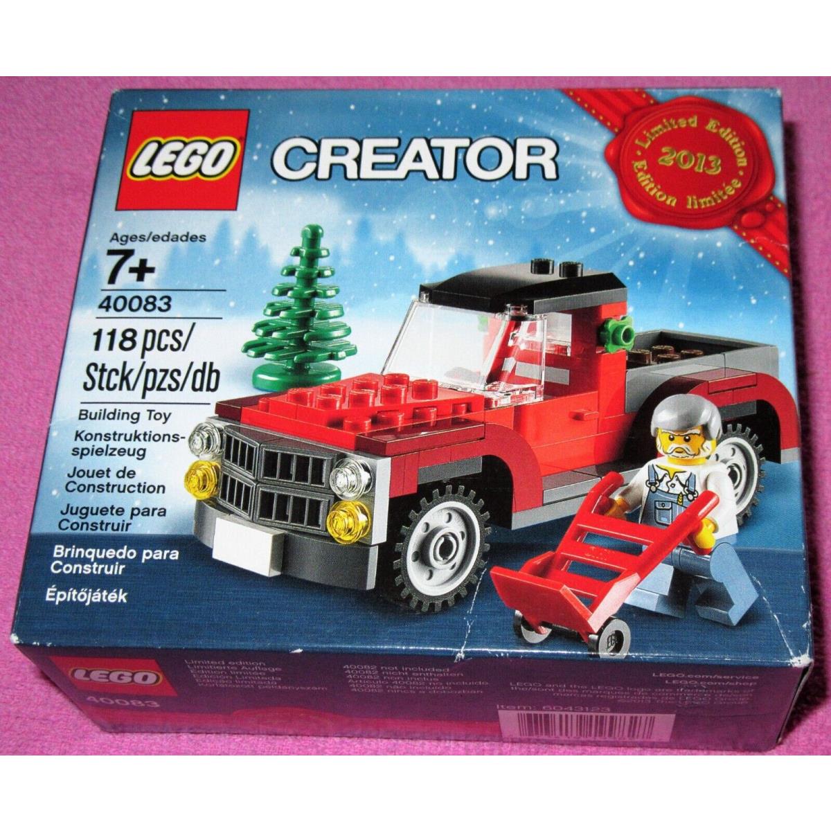 Lego Seasonal 40083 Christmas Tree Truck Nisb Retired Creat