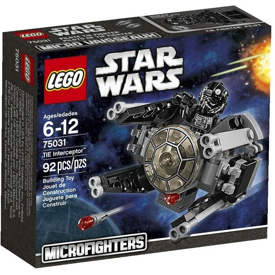 Lego 75031 Star Wars Microfighters Series 1 Tie Interceptor Building Kit 92 Pcs