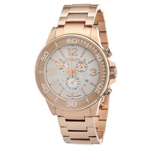 Mulco Chronograph Day/date Rose Gold-tone St.steel Men`s Watch MW4 90147 331