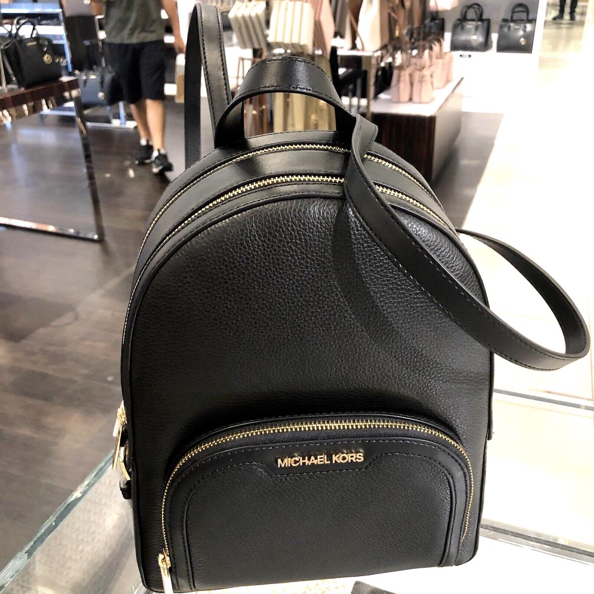 Michael Kors Women Girls Medium School Travel Shoulder Backpack Bag Satchel -var BLACK