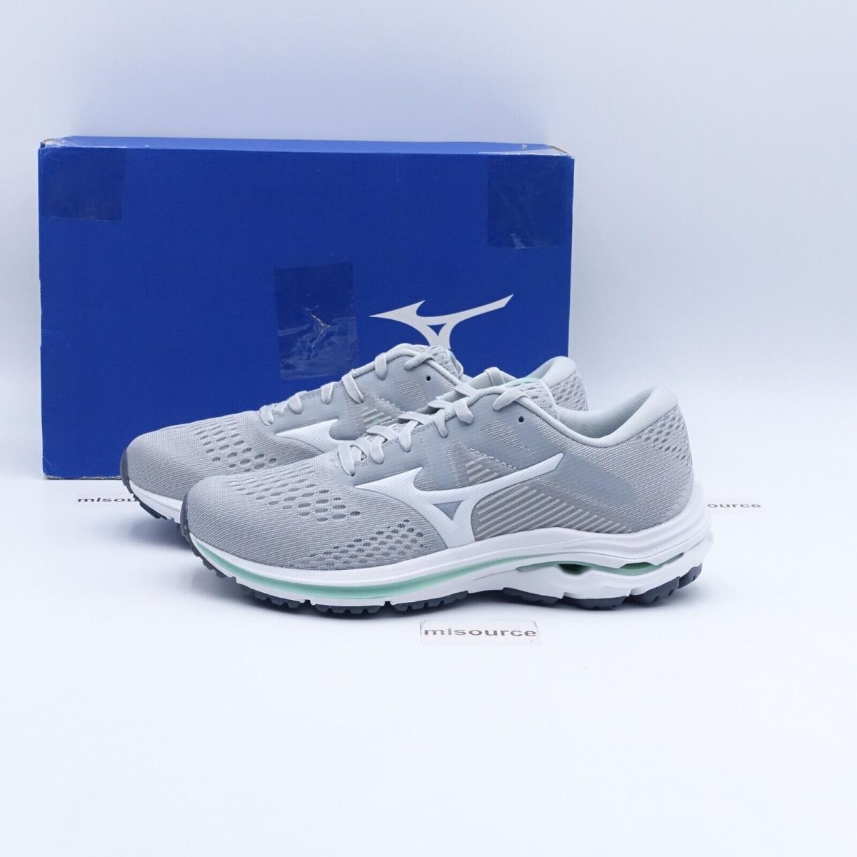 Size 8 Wide D Women`s Mizuno Wave Inspire 17 Running Shoes 411312-HM00 Grey