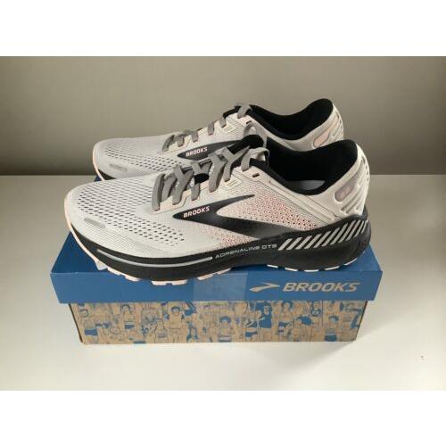 Brooks Adrenaline Gts 22 Women`s Running Shoes - Gray/black/pink - Sz 8.5