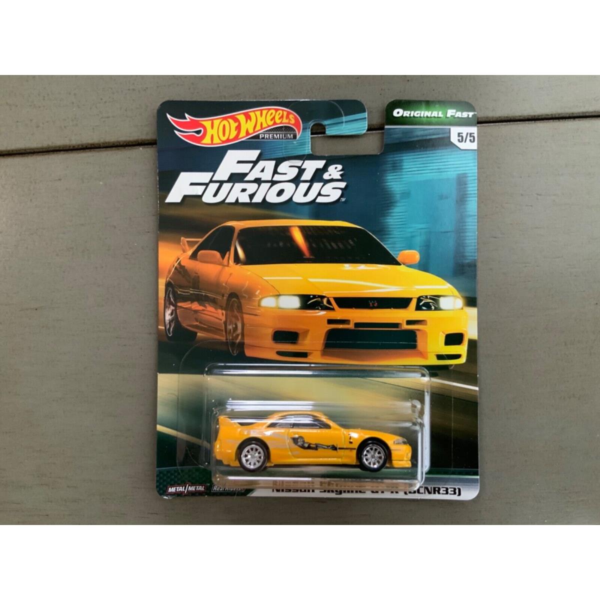 Hot Wheels Premium Pop Culture Fast Furious Fast Collection 5/5 NISSAN SKYLINE GT-R