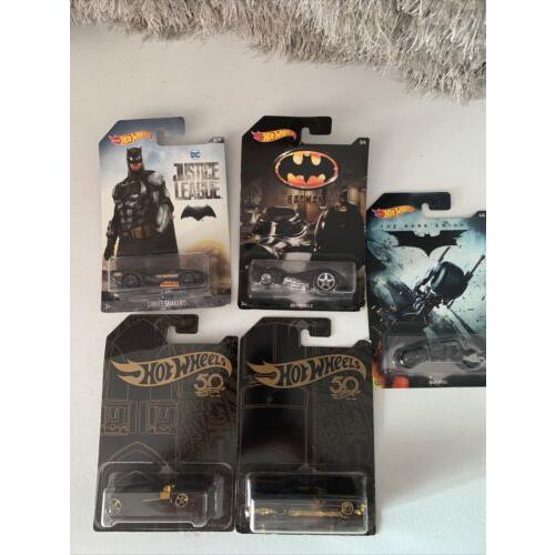 Toy s Boy Set 5 Cars Hot Wheels 4 Cars and 1 Motorcycle Batman Different Series