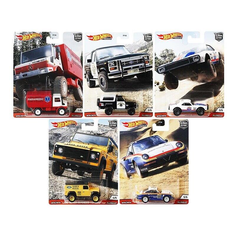 Hot Wheels Wild Terrain 5 pc Set Car Culture Series Diecast Models FPY86-956Q