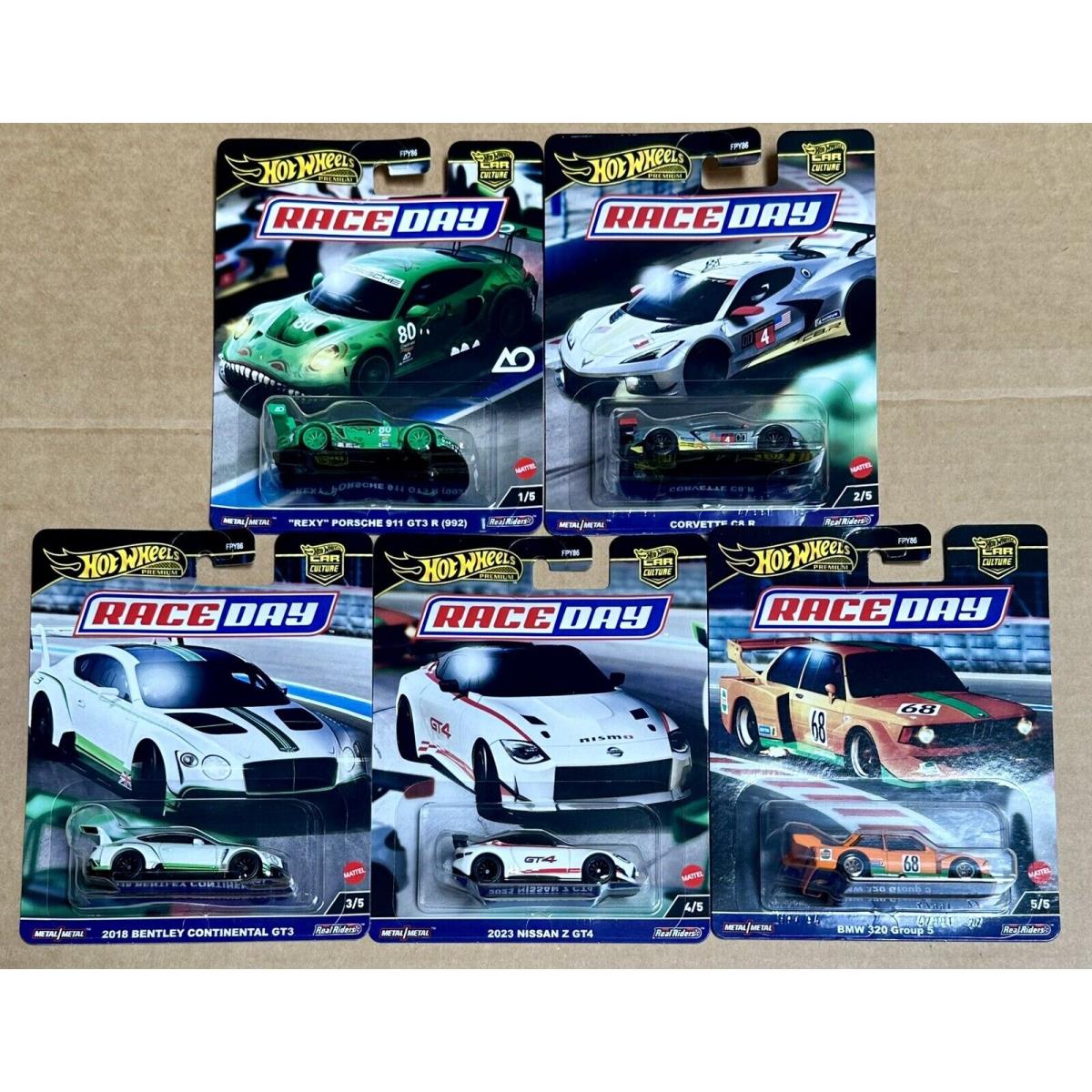 2024 Hot Wheels Premium Car Culture Race Day FPY86-961D Complete Set of 5