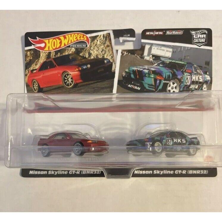 Hot Wheels 1:64 Car Culture 2-Pack Nissan Skyline Gt-r BNR32