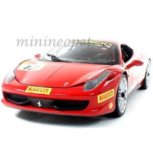 Hot Wheels BCT89 Ferrari 458 Italia Challenge 12 1/18 Diecast Red