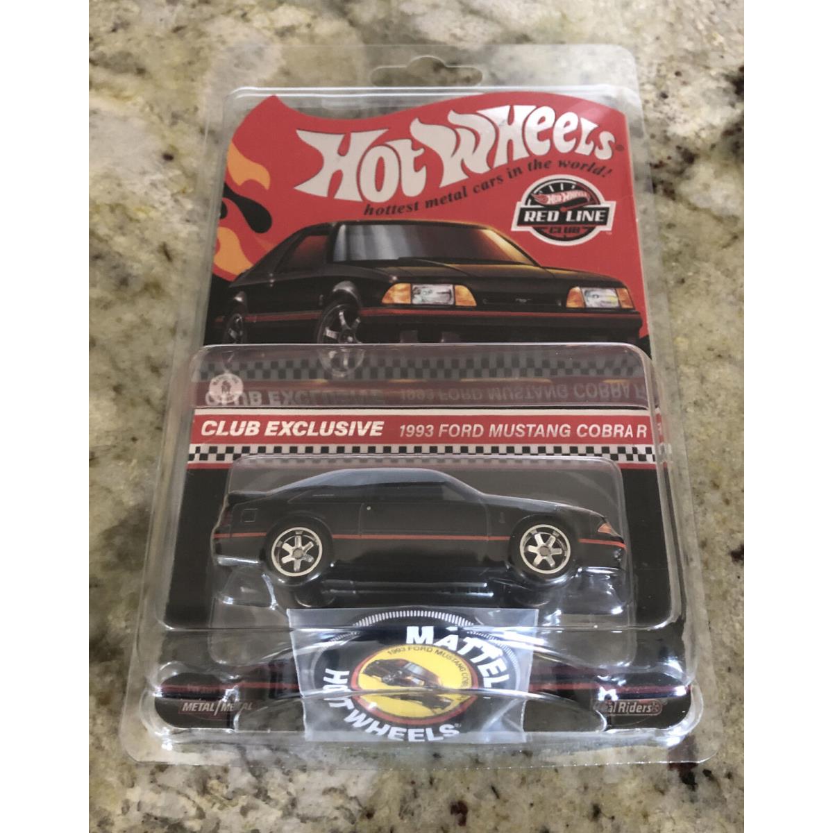 Red Line Hot Wheels Collectors 1993 Ford Mustang Cobra R 1:64