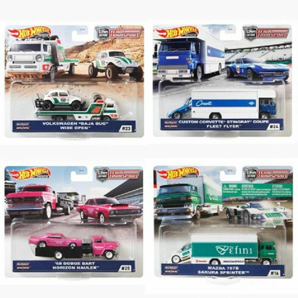 2020 Hot Wheels Car Culture Team Transport J Set of 4 Cars FLF56-956J