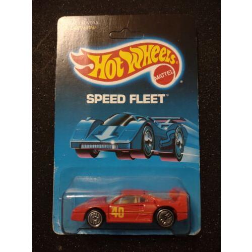 Hot Wheels - Vintage Ferrari F40 - Unpunched - 1989 Speed Fleet Series - 1468