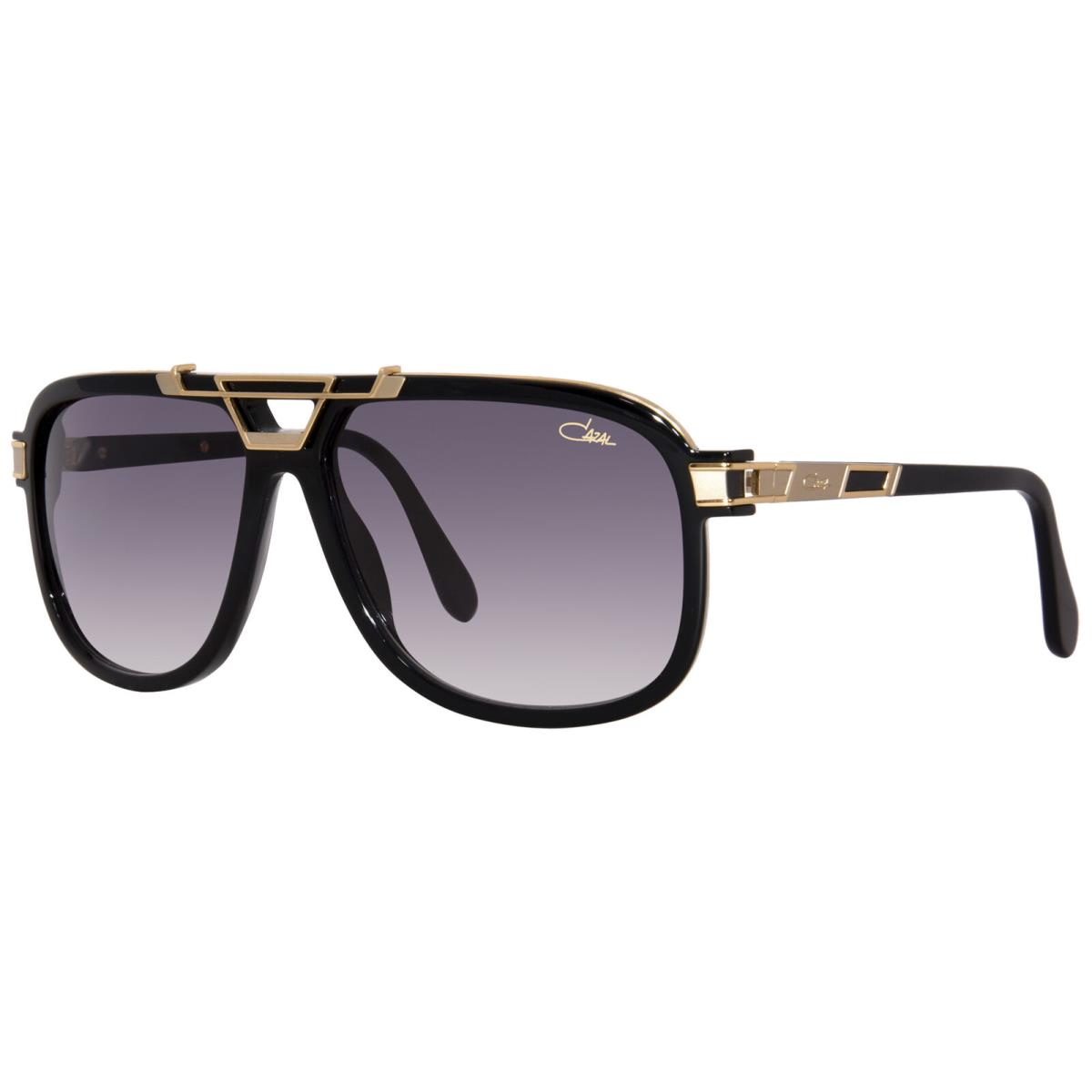 Cazal 8044 001 Sunglasses Gold Plated/black/grey Gradient Pilot 61mm