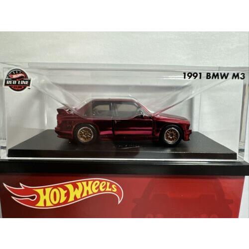Hot Wheels Rlc 1991 Bmw M3 Red