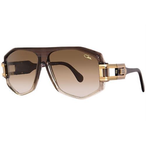 Cazal 163/3 012 Sunglasses Black/gold/grey Full Rim Oval Shape 59mm