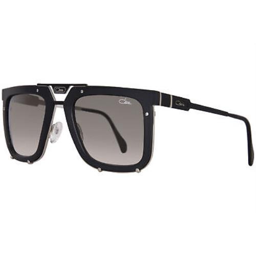 Cazal Legends 648 002SG Sunglasses Matte Black/grey Gradient Square Shape 56mm