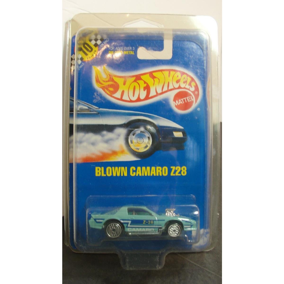 Hot Wheels Blue Card 58 Blown Camaro Z28 ON Card A276