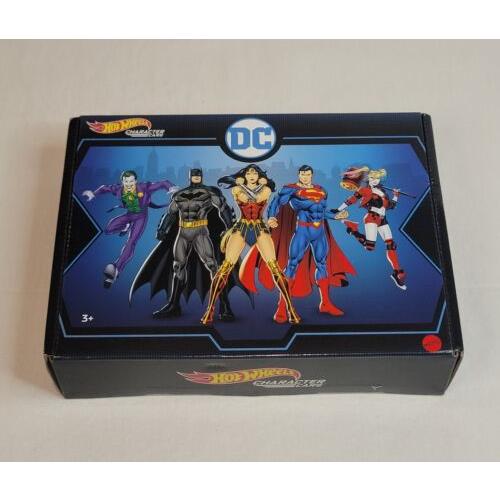 Hot Wheels Character Cars DC 5 Car Boxed Set