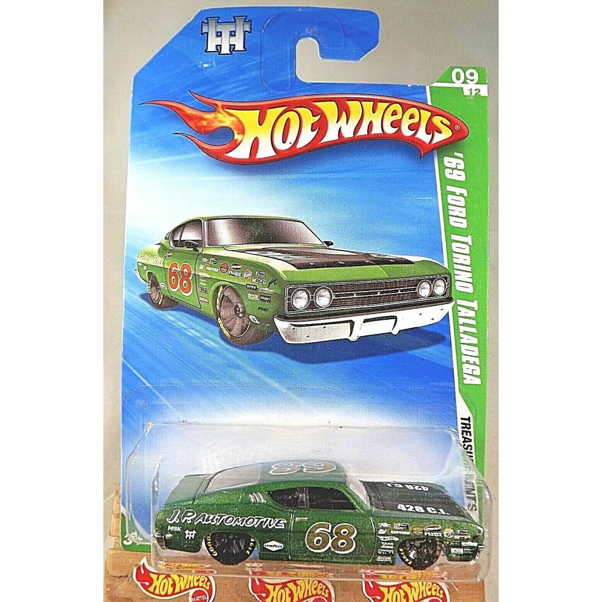 2010 Hot Wheels 53 Treasure Hunts 9/12 `69 Ford Torino Talladega Green w/Blk5Sp