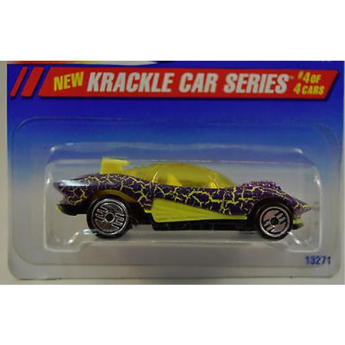 Hot Wheels Krackle Car Series 4 Flashfire Car 1995 13271 284 Uhs Red Logo