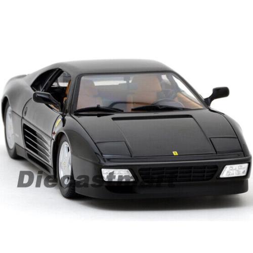 Hotwheels 1:18 1989 Ferrari 348 TB 348TB Diecast Model Car Black X5530