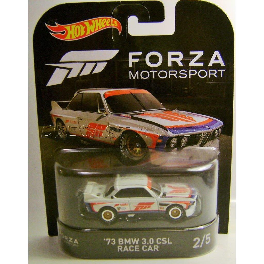 1973 `73 Bmw 3.0 Csl Race Car RR 2/5 Forza Motorsport Retro Hot Wheels 2017