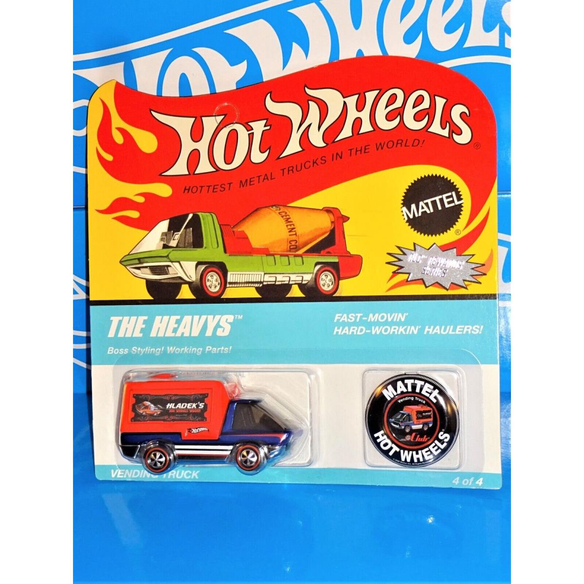 Hot Wheels 2009 Red Line Club Rewards The Heavys Vending Truck Blue 5785/5904