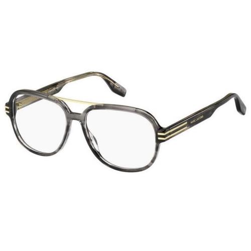 Marc Jacobs MARC-638 0I64/00 Hrn Grey Oval Men`s Eyeglasses - Frame: Grey, Lens: Clear