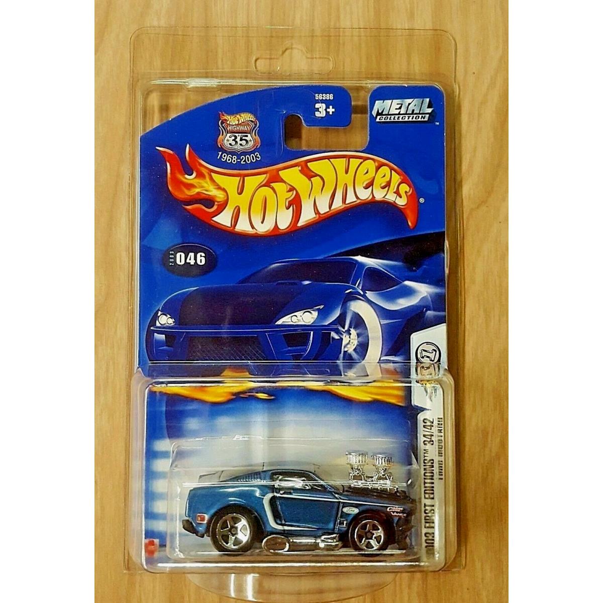 Hot Wheels 2003 First Edition 34 1968 Ford Mustang Vhtf W/protector Pack Mip