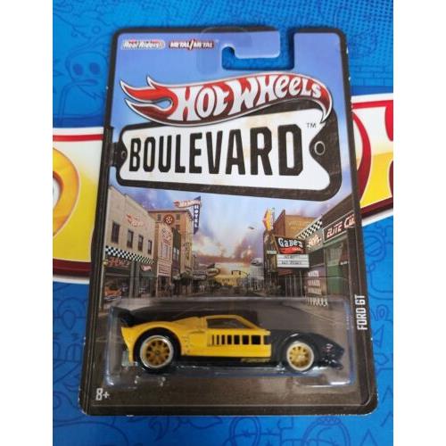 Hot Wheels Ford GT Yellow Boulevard Concept Cars Real/riders Metal/metal 1:64