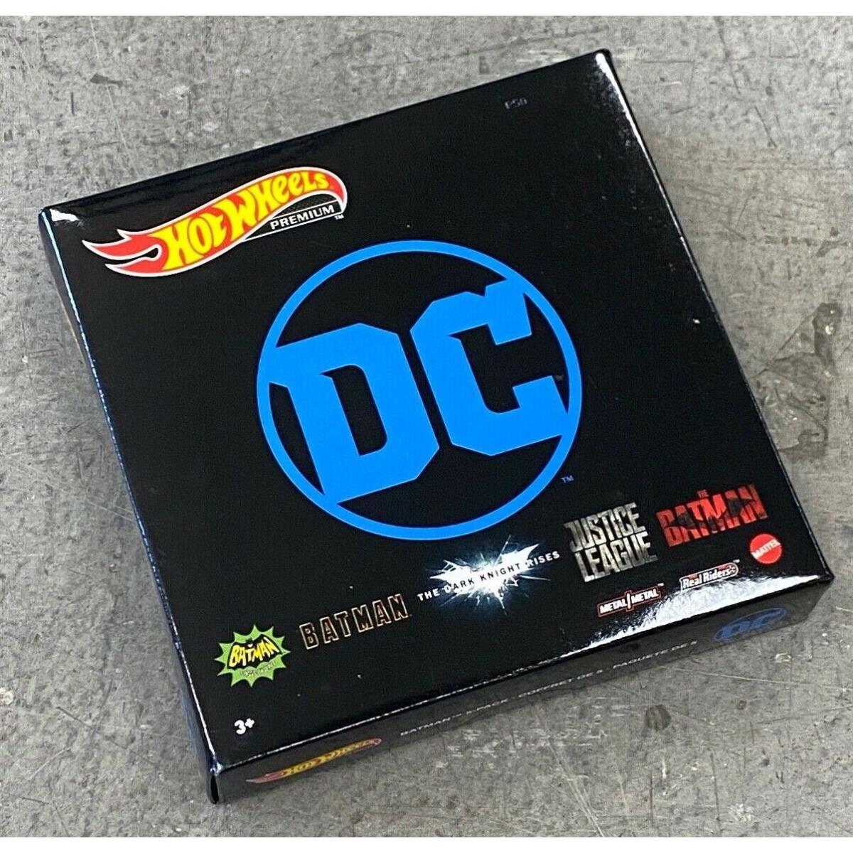 MTGRM17: Mattel Hot Wheels Premium DC Comics Batman Exclusive 5 Pack Bundle